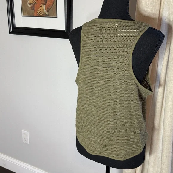 NWT Madewell Crochet Knit Cutaway Tank - Size XL - Picture 4 of 5